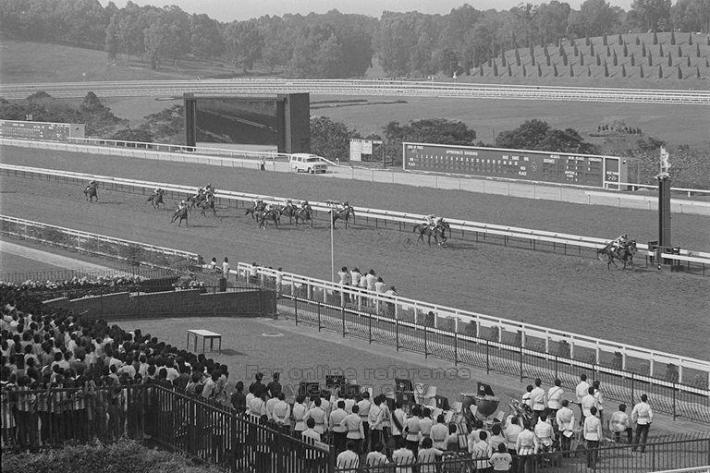 The 1983 Gold Cup race . Image taken from Singapore Press Holdings, 1983. 